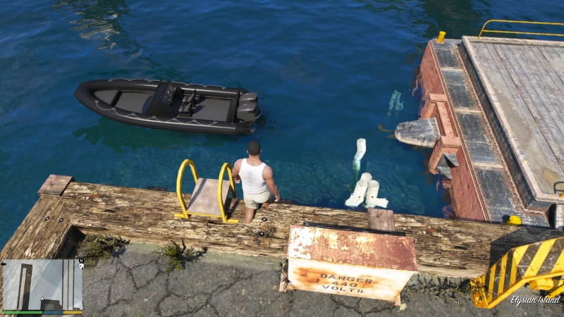 Gta 5 Nagasaki Dinghy at docks parked