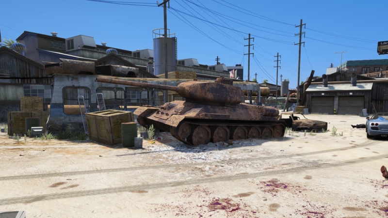 Gta 5 Wrecked T-34 Tank